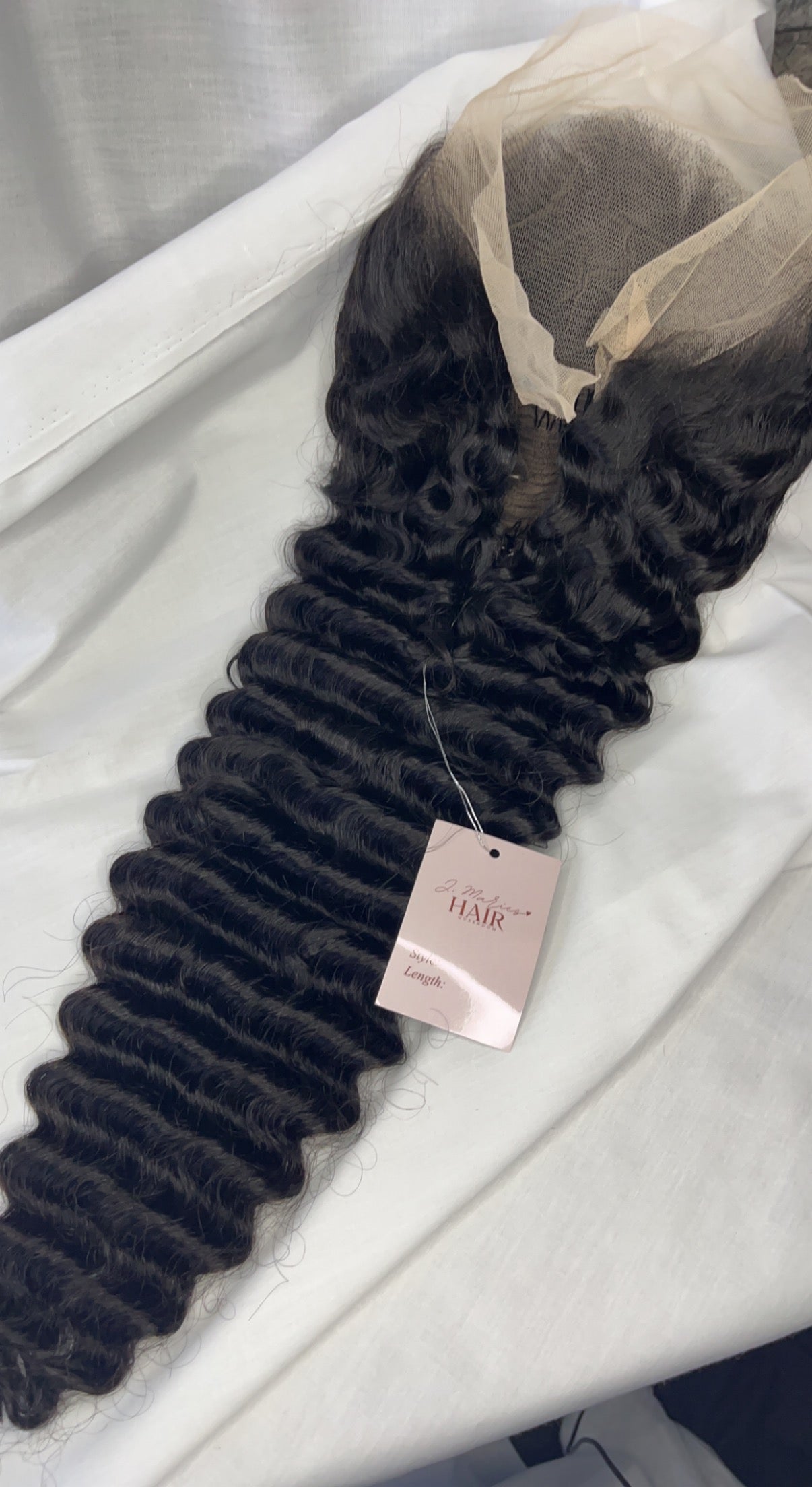 13x4 Transparent Lace Wig Deep Wave